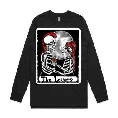 The Lovers Tarot Unisex Longsleeve. Thumbnail